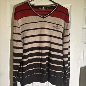 Milestone‎ Men's Striped V Neck Sweater XXL. Germany.